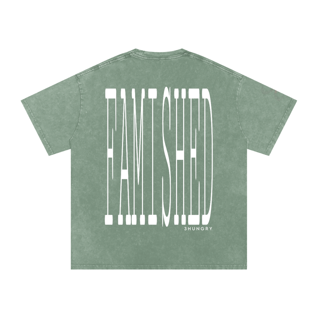 Snow Washed Oversized Cotton T-Shirt